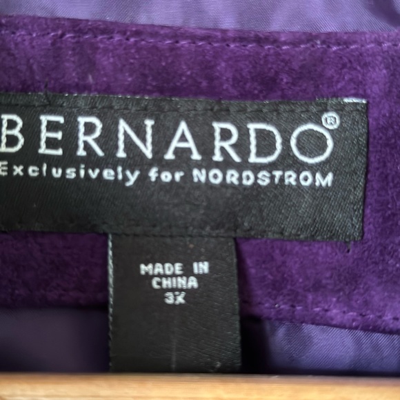 Genuine Suede Vintage Jacket. Cool Grape Purple. - Picture 2 of 4